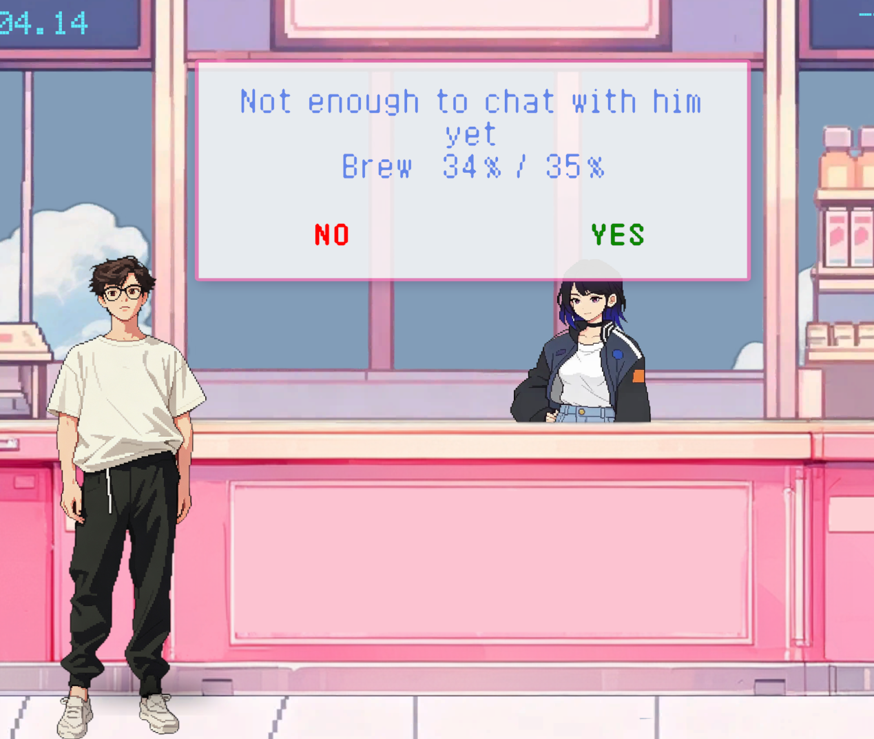 Relationship choice during a daytime conversation