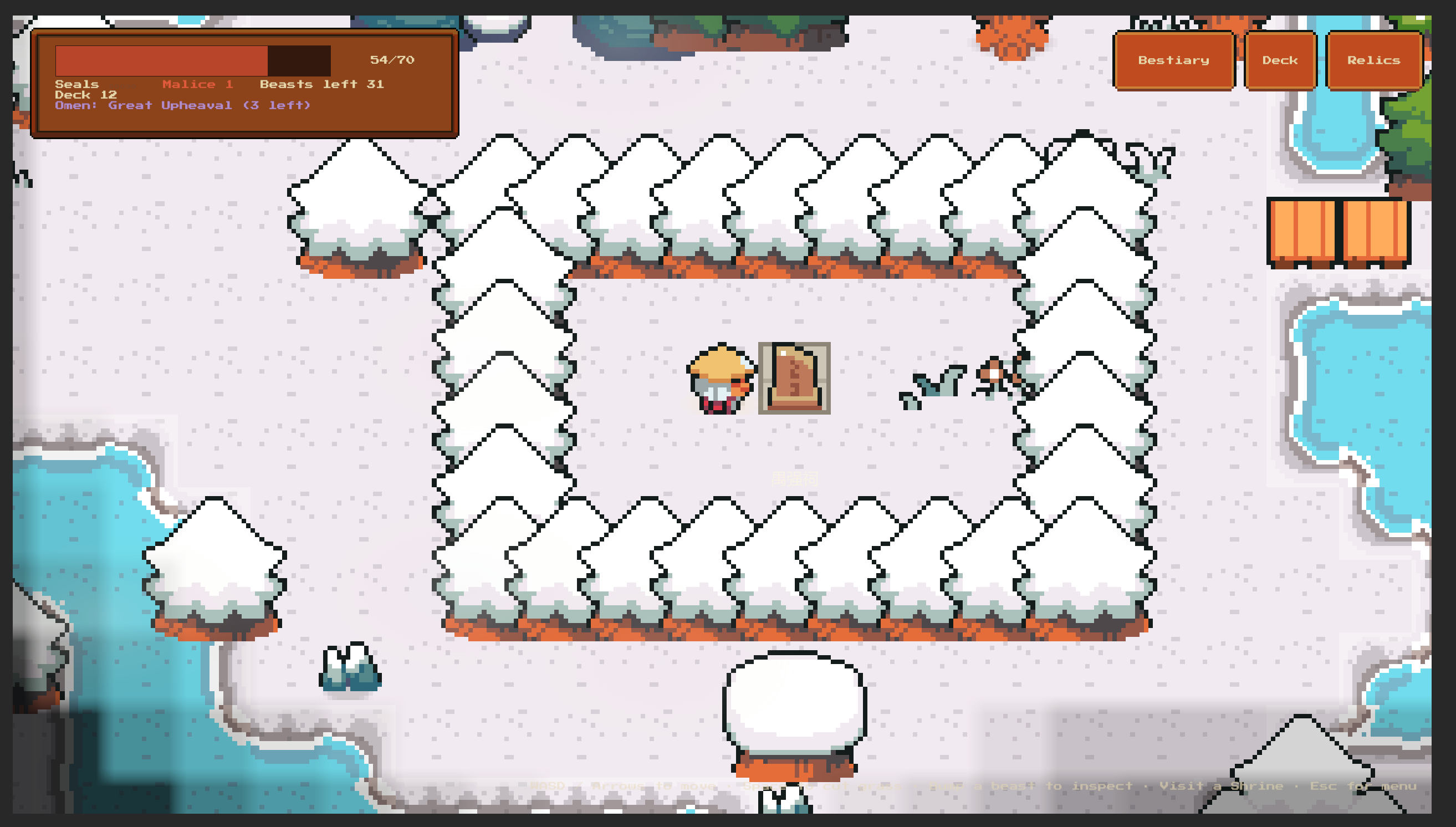 Exploring a snowy mountain landscape